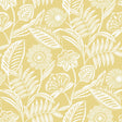 A-Street Prints Alma Yellow Tropical Floral Wallpaper