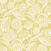 A-Street Prints Alma Yellow Tropical Floral Wallpaper