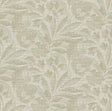 A-Street Prints Lei Neutral Etched Leaves Wallpaper