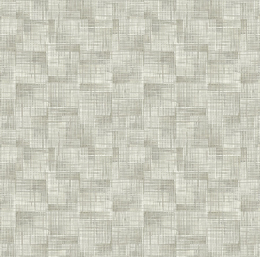 A-Street Prints Ting Taupe Abstract Woven Wallpaper