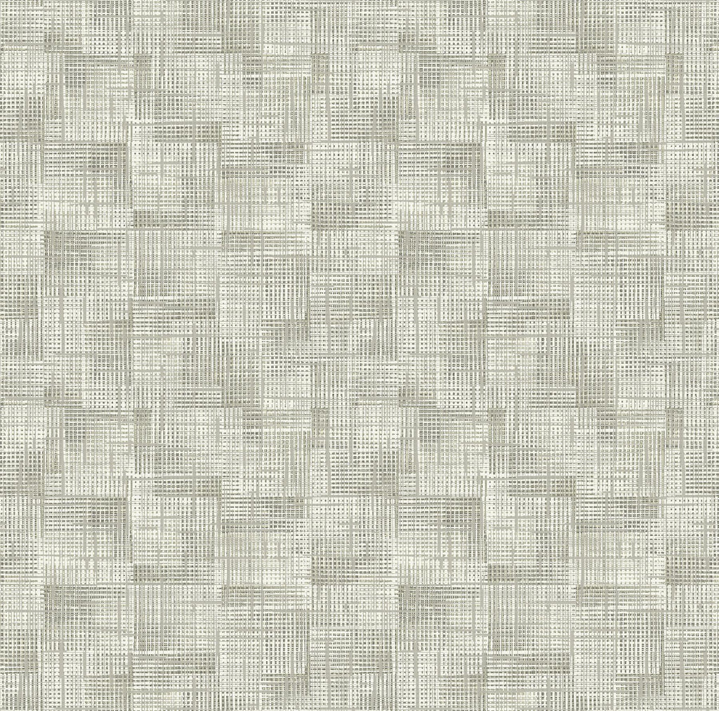 A-Street Prints Ting Abstract Woven Taupe Wallpaper