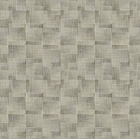 A-Street Prints Ting Coffee Abstract Woven Wallpaper
