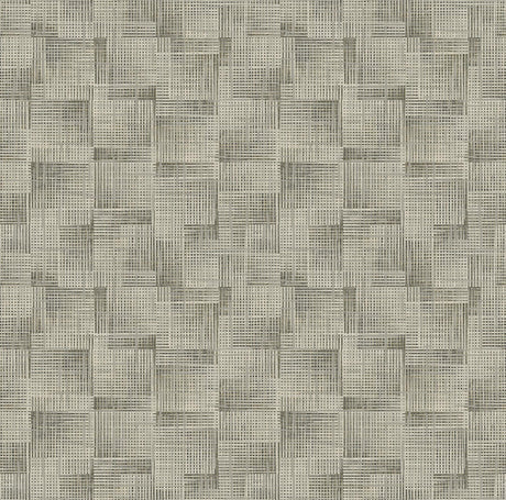 A-Street Prints Ting Abstract Woven Coffee Wallpaper