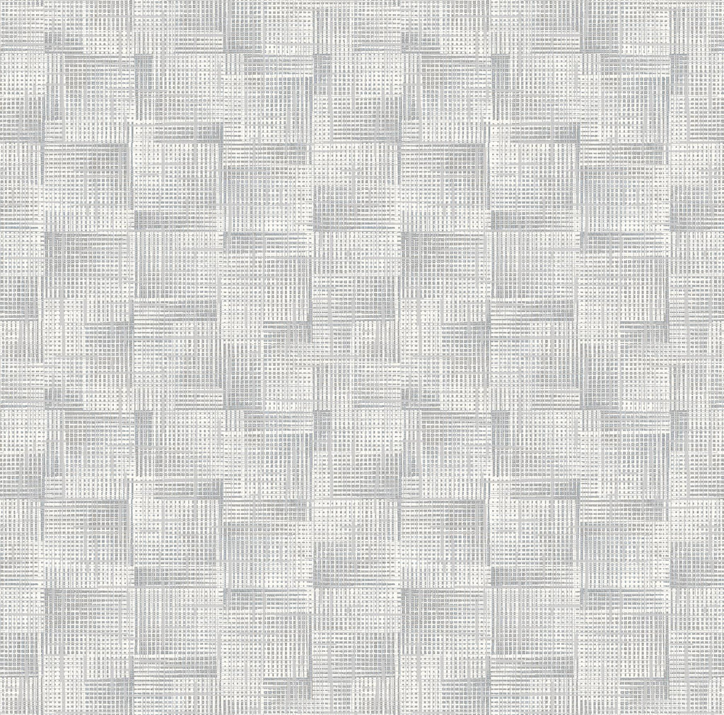 A-Street Prints Ting Abstract Woven Grey Wallpaper