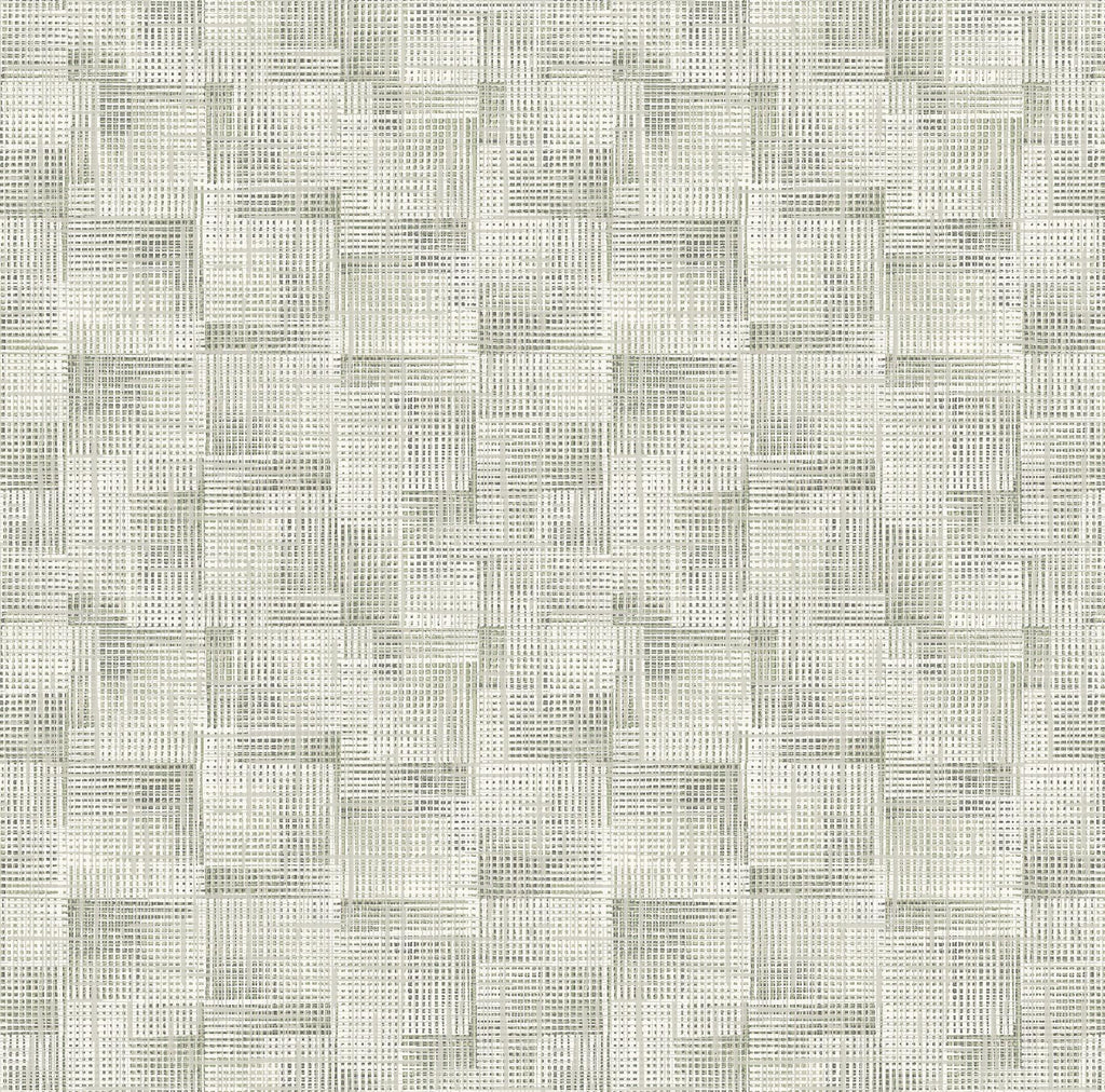 A-Street Prints Ting Sage Abstract Woven Wallpaper