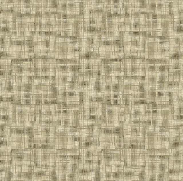 A-Street Prints Ting Brown Abstract Woven Wallpaper