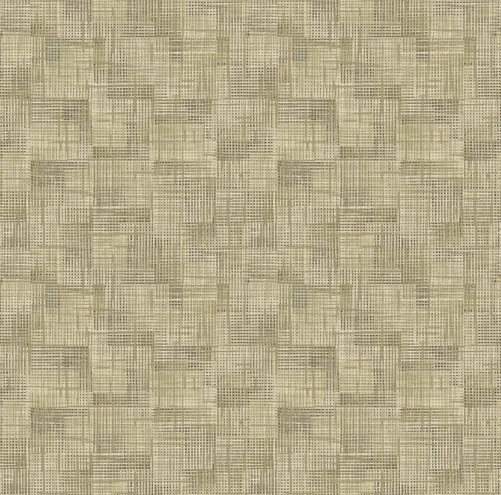 A-Street Prints Ting Brown Abstract Woven Wallpaper