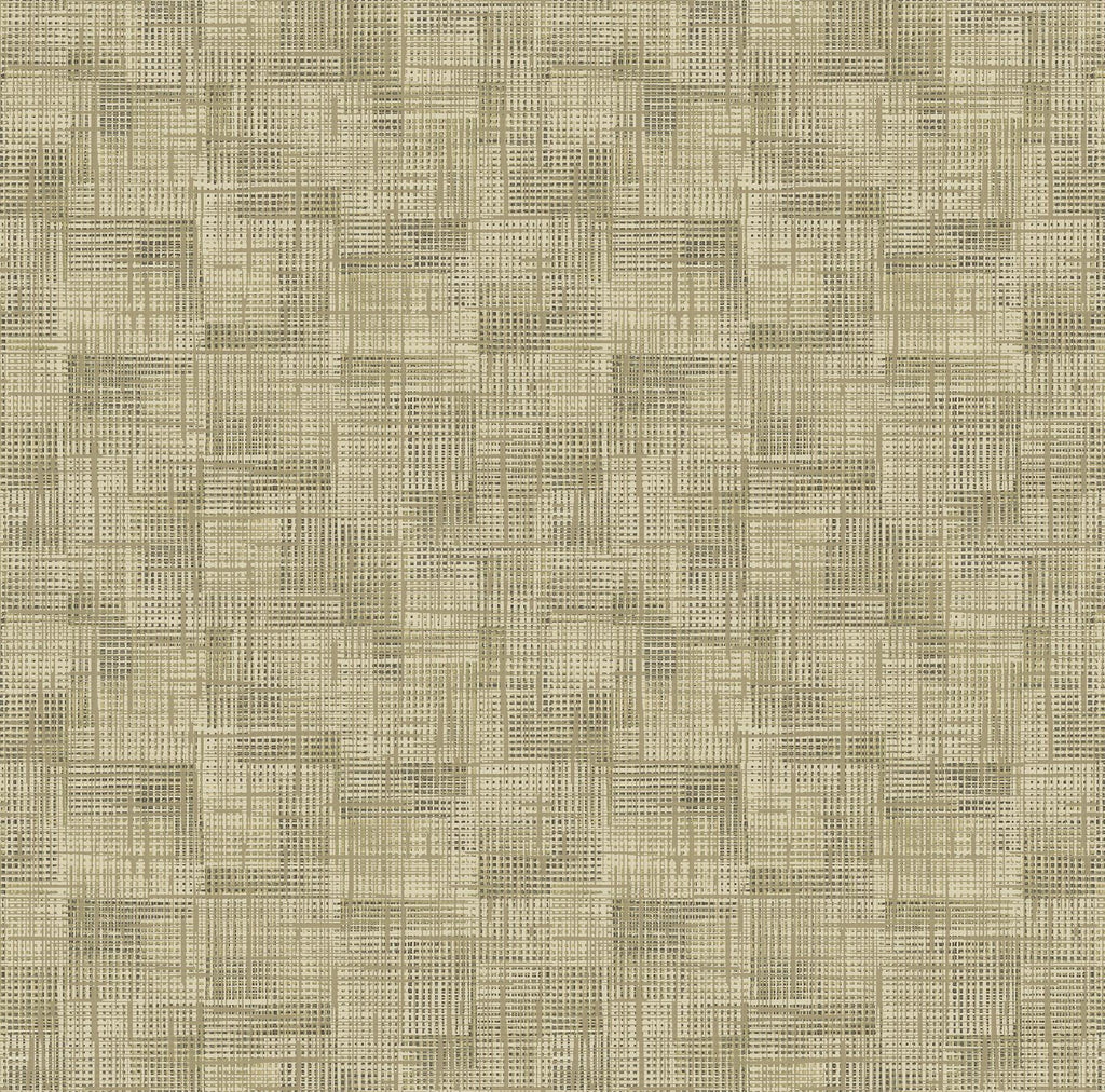 A-Street Prints Ting Abstract Woven Brown Wallpaper