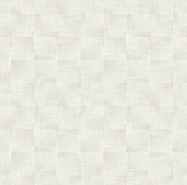 A-Street Prints Ting Cream Abstract Woven Wallpaper
