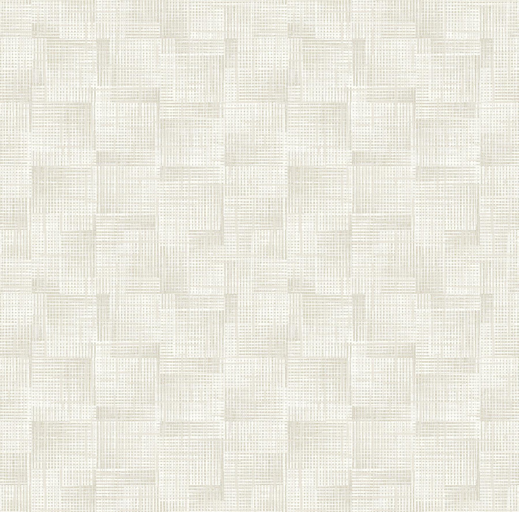 A-Street Prints Ting Cream Abstract Woven Wallpaper