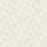 A-Street Prints Ting Abstract Woven Cream Wallpaper