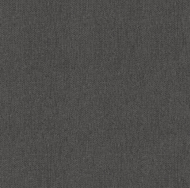 A-Street Prints Sydney Charcoal Faux Linen Wallpaper