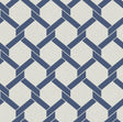 A-Street Prints Payton Blue Hexagon Trellis Wallpaper