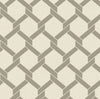A-Street Prints Payton Grey Hexagon Trellis Wallpaper