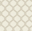 A-Street Prints Payton Beige Hexagon Trellis Wallpaper
