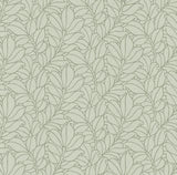 A-Street Prints Coraline Leaf Green Wallpaper