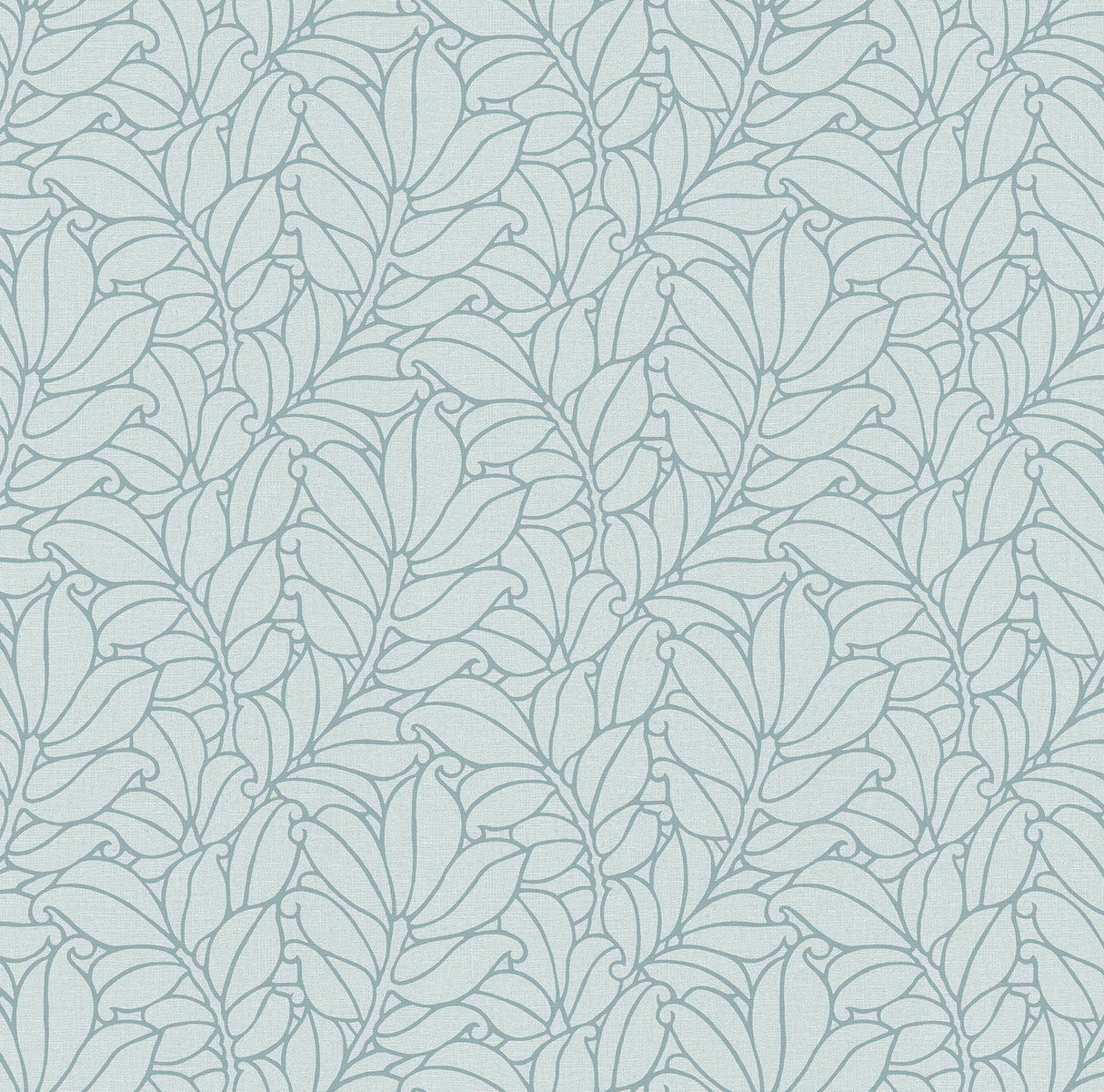 A-Street Prints Coraline Teal Leaf Wallpaper