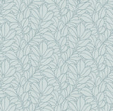 A-Street Prints Coraline Leaf Teal Wallpaper