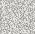 A-Street Prints Coraline White Leaf Wallpaper