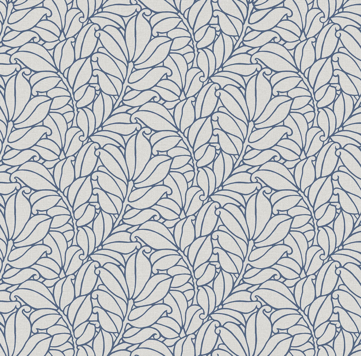 A-Street Prints Coraline Leaf Blue Wallpaper