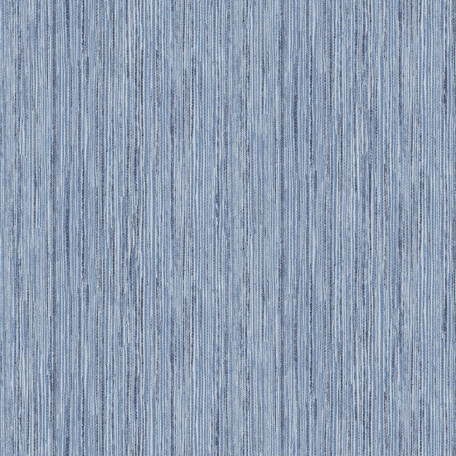 A-Street Prints Justina Indigo Faux Grasscloth Wallpaper