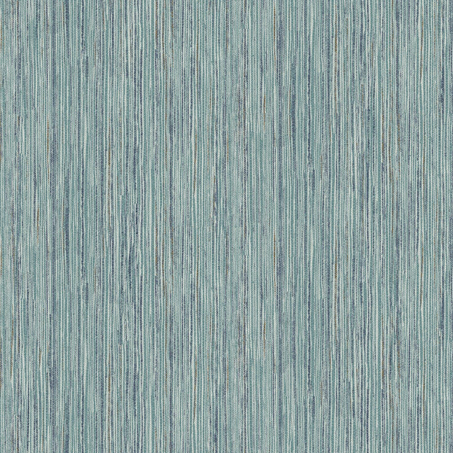 A-Street Prints Justina Teal Faux Grasscloth Wallpaper