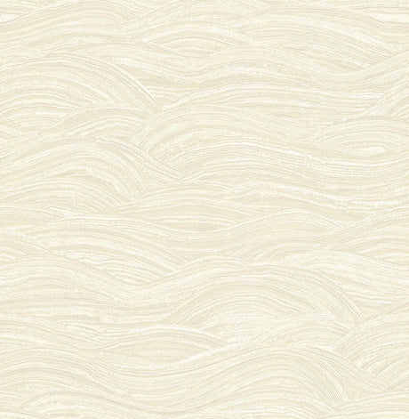 A-Street Prints Leith Cream Zen Waves Wallpaper