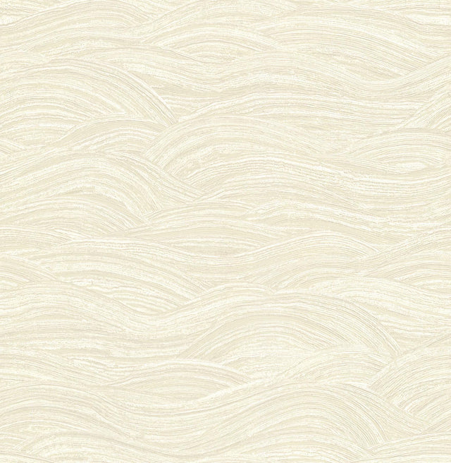 A-Street Prints Leith Cream Zen Waves Wallpaper