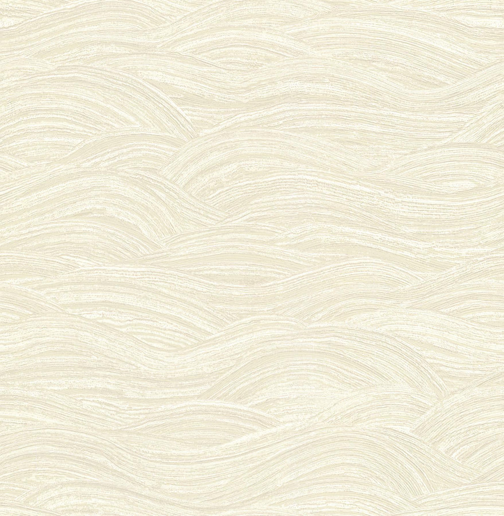 A-Street Prints Leith Cream Zen Waves Wallpaper