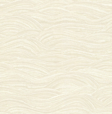 A-Street Prints Leith Zen Waves Cream Wallpaper