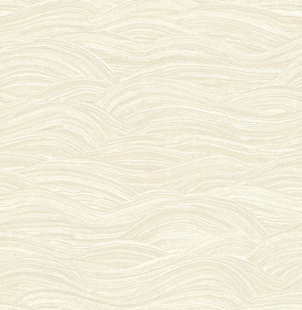 A-Street Prints Leith Zen Waves Cream Wallpaper