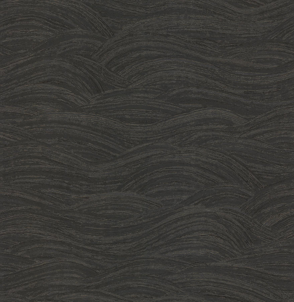 A-Street Prints Leith Zen Waves Black Wallpaper
