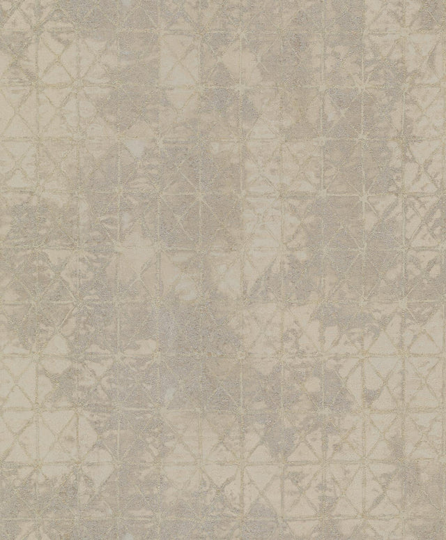 A-Street Prints Odell Pewter Antique Tiles Wallpaper