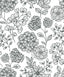 A-Street Prints Ada Black Floral Wallpaper