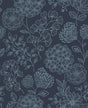 A-Street Prints Ada Indigo Floral Wallpaper
