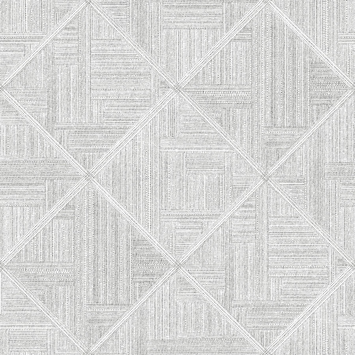 A-Street Prints Cade Grey Geometric Wallpaper