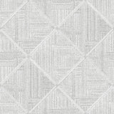 A-Street Prints Cade Grey Geometric Wallpaper