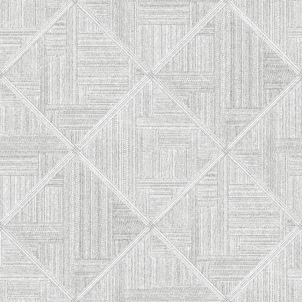 A-Street Prints Cade Grey Geometric Wallpaper
