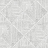 A-Street Prints Cade Geometric Grey Wallpaper