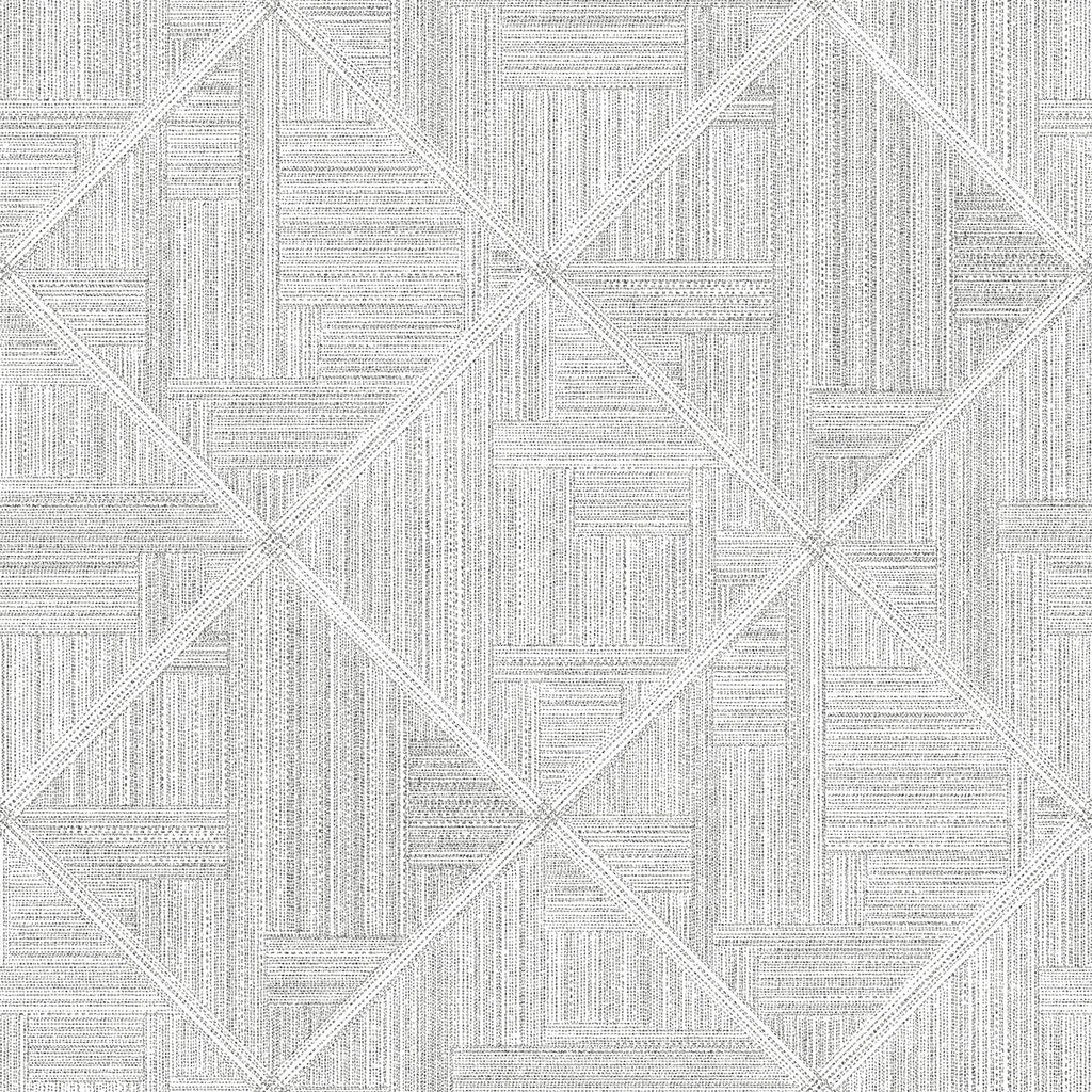 A-Street Prints Cade Geometric Grey Wallpaper