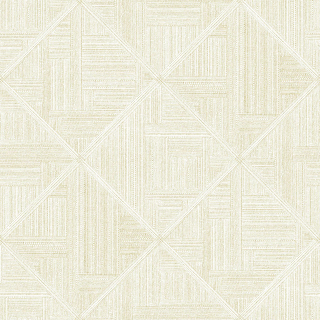 A-Street Prints Cade Yellow Geometric Wallpaper