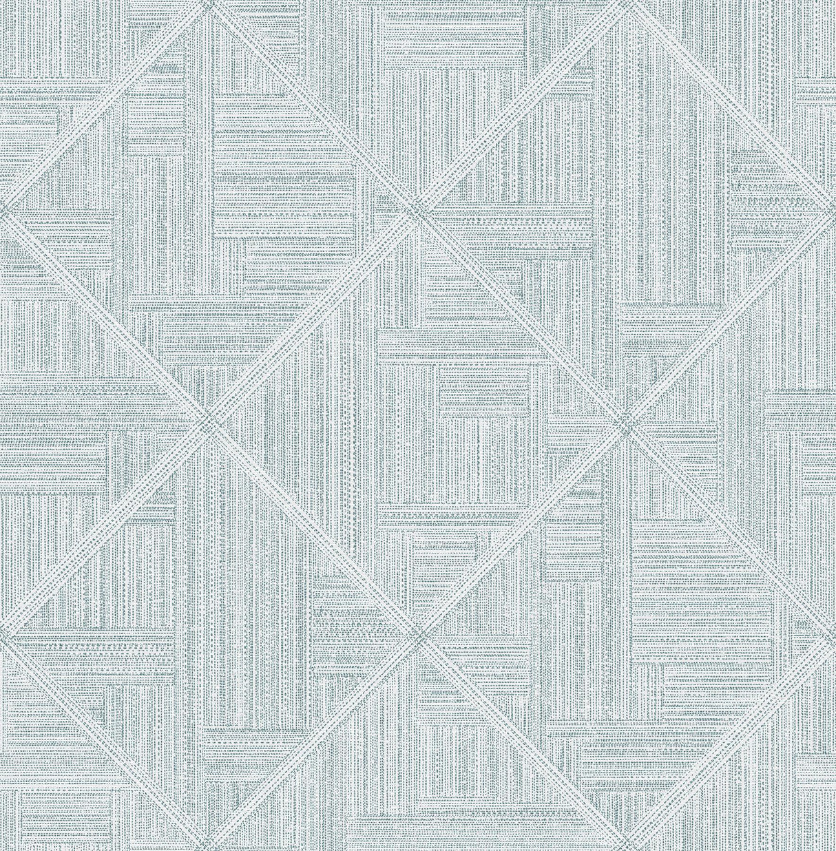 A-Street Prints Cade Teal Geometric Wallpaper
