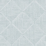 A-Street Prints Cade Geometric Teal Wallpaper