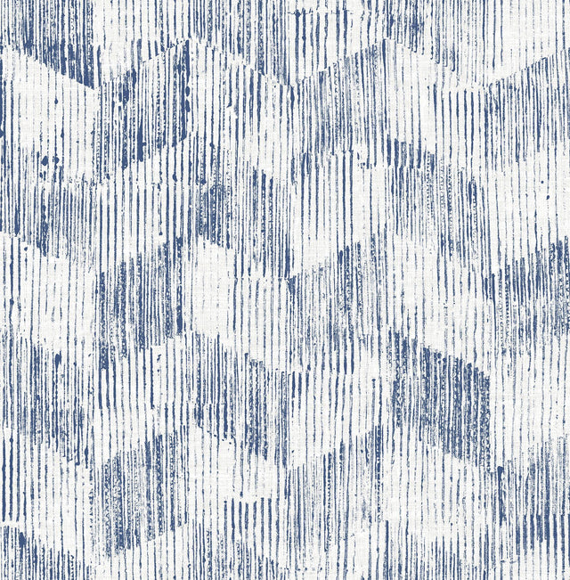 A-Street Prints Demi Indigo Distressed Wallpaper