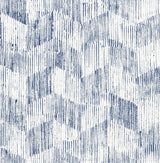 A-Street Prints Demi Distressed Indigo Wallpaper