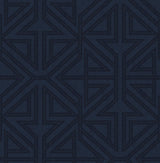 A-Street Prints Kachel Geometric Indigo Wallpaper