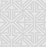 A-Street Prints Kachel Grey Geometric Wallpaper