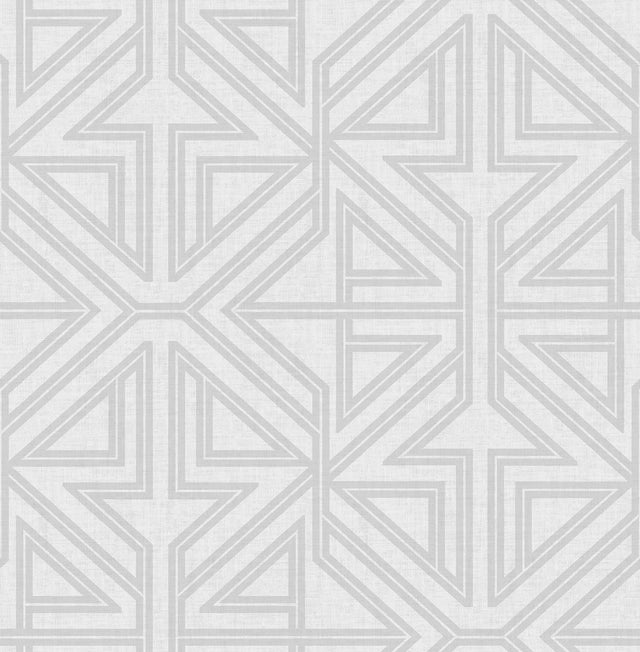 A-Street Prints Kachel Grey Geometric Wallpaper