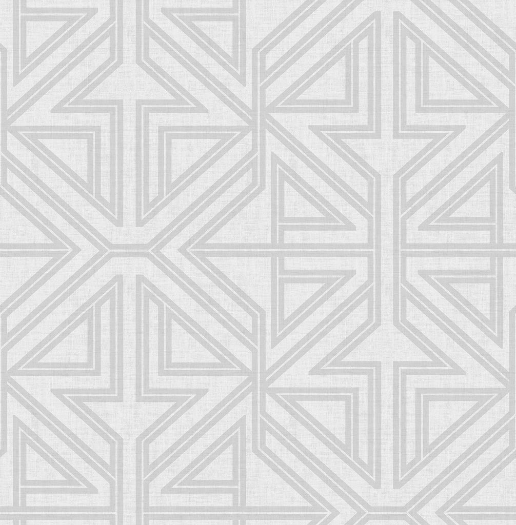 A-Street Prints Kachel Grey Geometric Wallpaper