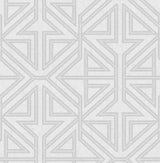 A-Street Prints Kachel Geometric Grey Wallpaper